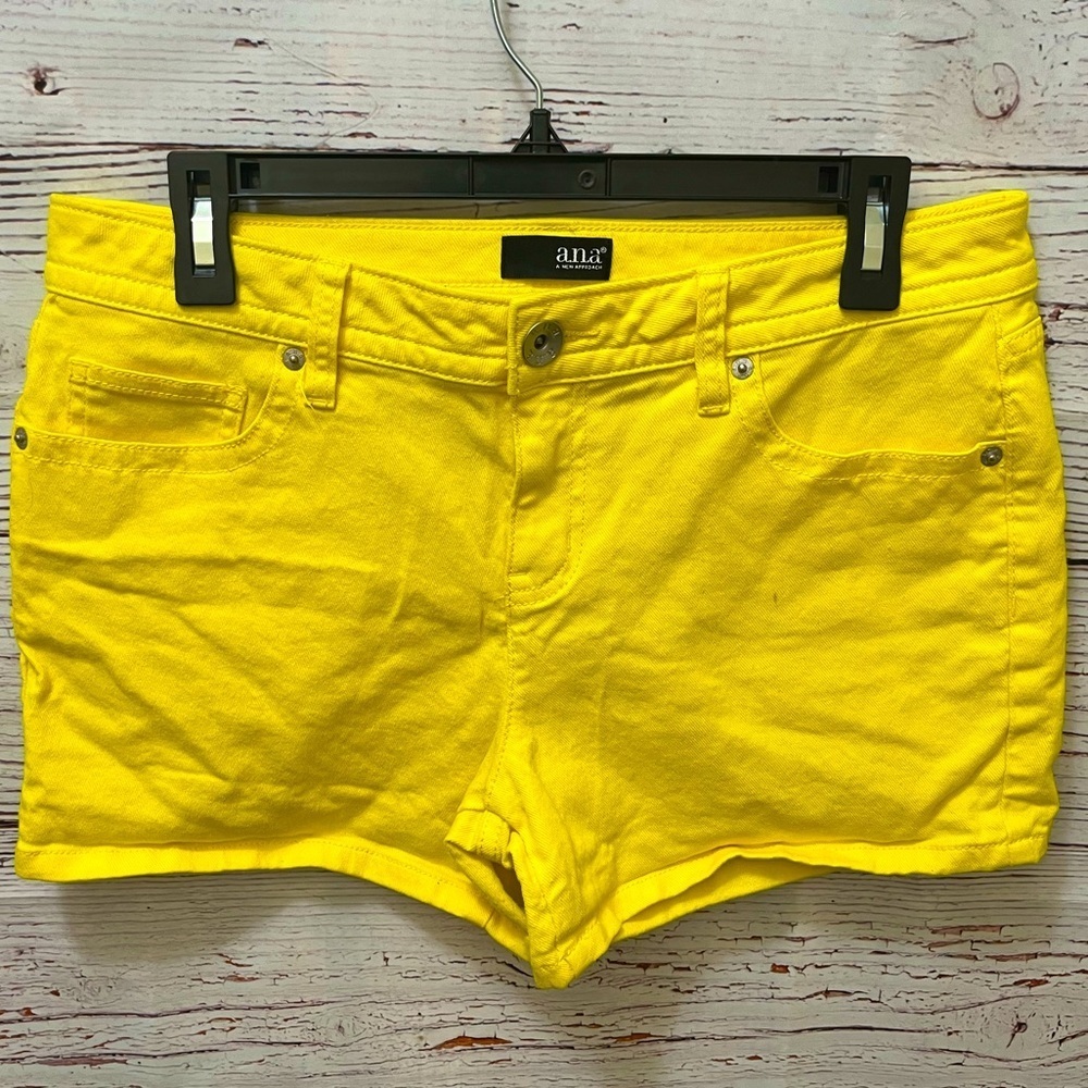 A New Approach Yellow Jean Shorts
